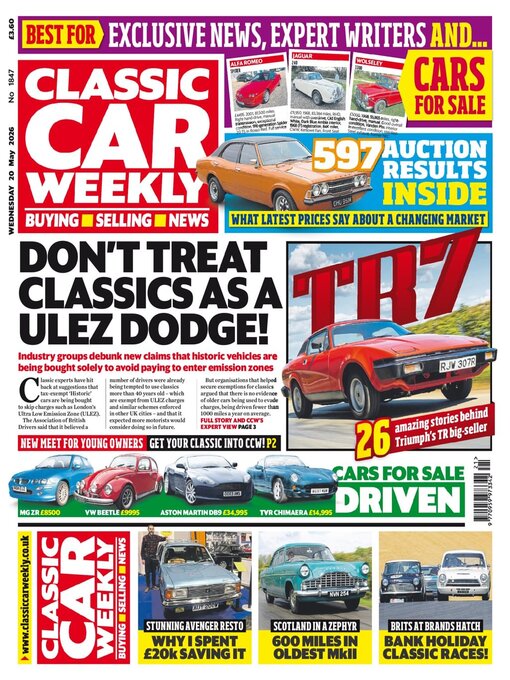 Cover image for Classic Car Weekly